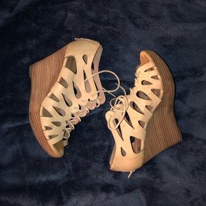 Tan wedges